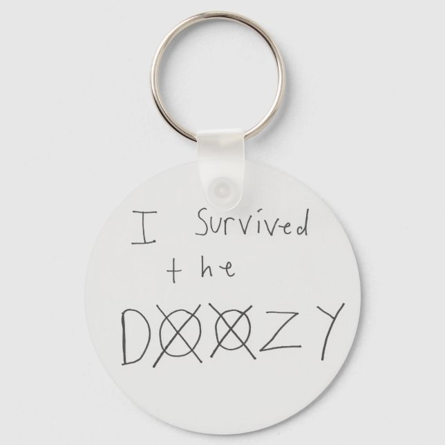 Marble Hornets -- I Survived The Doozy Keychain (Front)