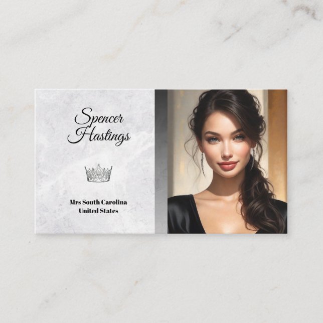 Marble Ice Pageant Business Card (Front)