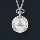 Marble initial monogram watch<br><div class="desc">Marble effect initial monogram personalized design. Ideal for birthday,  Christmas,  graduation,  wedding or any celebration.</div>