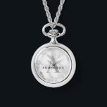 Marble initial monogram watch<br><div class="desc">Marble effect initial monogram personalized design. Ideal for birthday, Christmas, graduation, wedding or any celebration.</div>