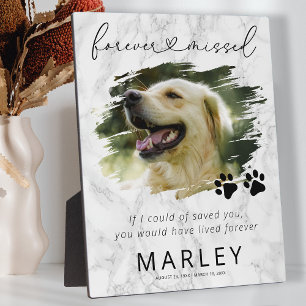 Marble Keepsake Pet Memorial Photo Plaque