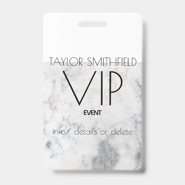 marble lanyard badge (Front)