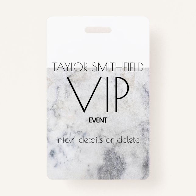 marble lanyard badge (Front)