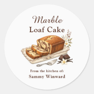 Marble Loaf Cake Gift Label