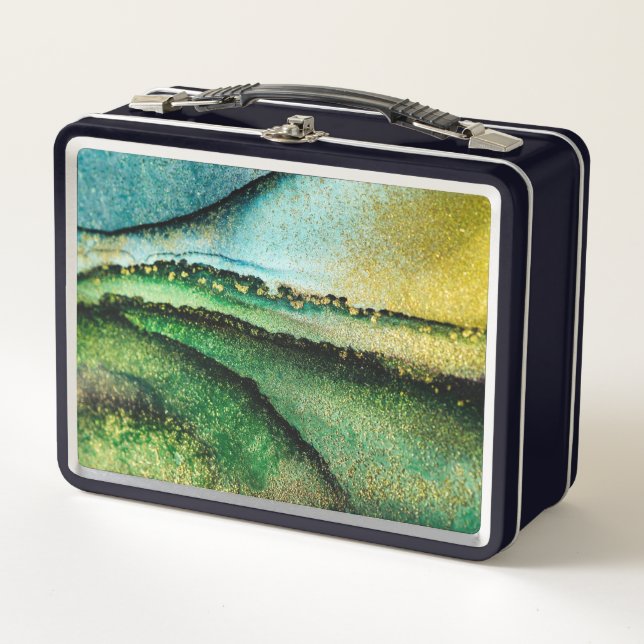 Marble  metal lunch box (Front)