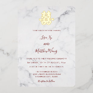 Marble Modern Chinese Wedding