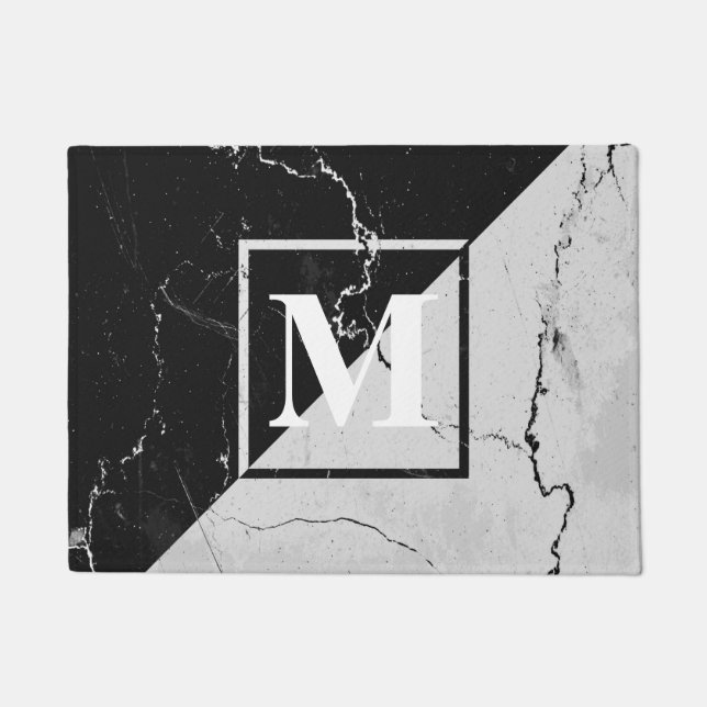 Marble Monogram Doormat (Front)