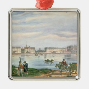 Marble Palace and Neva Embankment St. Metal Ornament