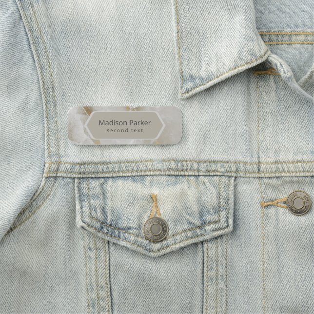 Marble Pastel  Name Tag (In Situ)