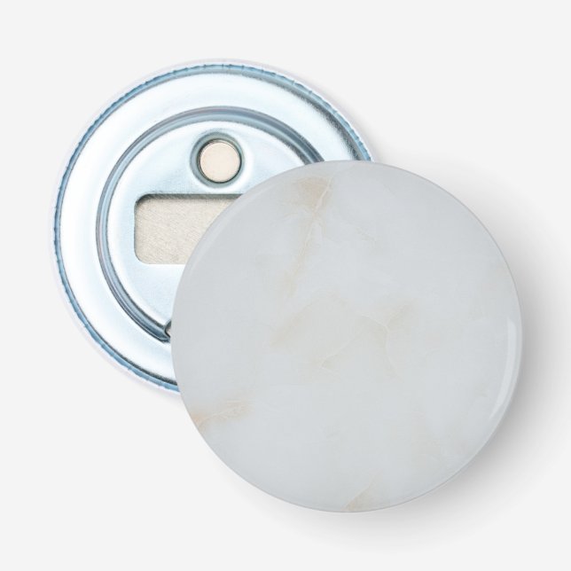 Marble Pastel Stone Texture Glitter Watercolor Bottle Opener (Front)