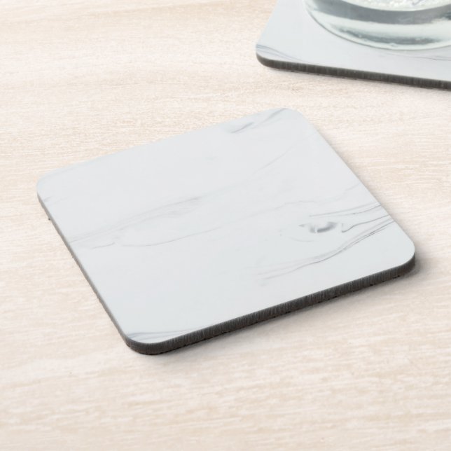 Marble Pastel Stone Texture Glitter Watercolor Coaster (Left Side)
