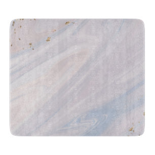 Marble Pastel Stone Texture Glitter Watercolor Cutting Board