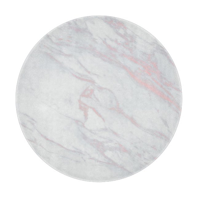 Marble Pastel Stone Texture Glitter Watercolor Cutting Board (Front)