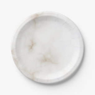 Marble Pastel Stone Texture Glitter Watercolor Paper Plate