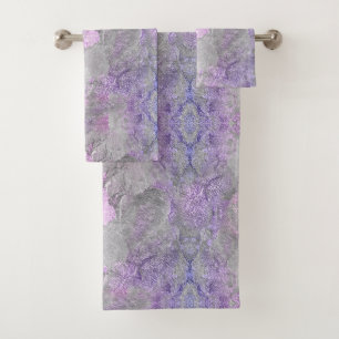 Marble pattern 3 bath towel set