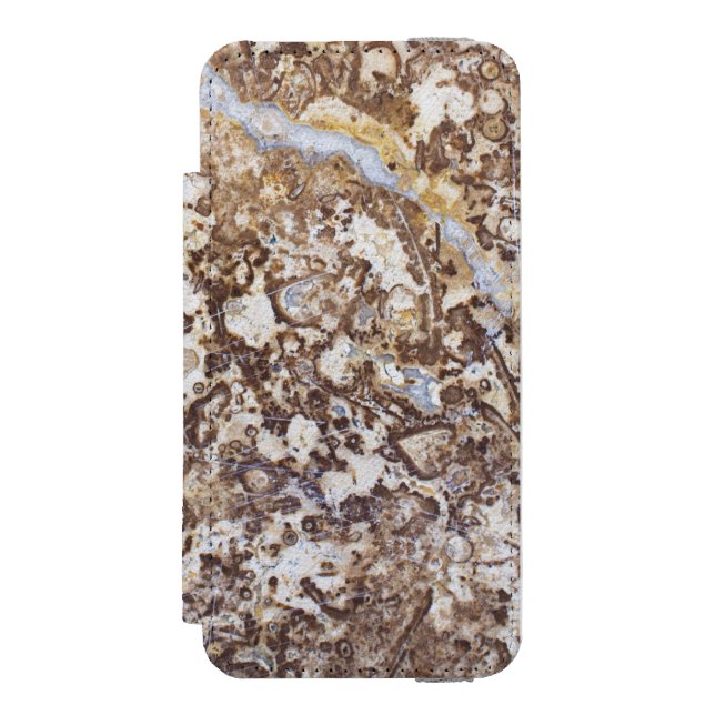 Marble pattern background incipio iPhone wallet case (Folio Front)
