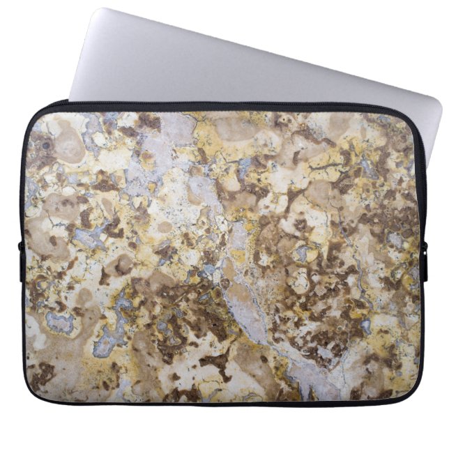 Marble pattern background laptop sleeve (Front)