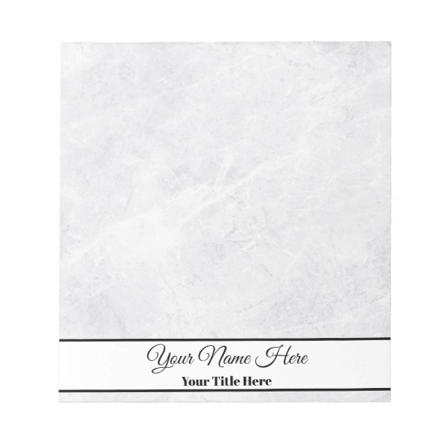 Marble Pattern Custom Notepad Small (Front)