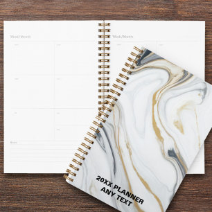 Marble Pattern Custom Year Diary Planner