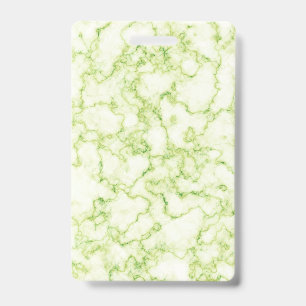 Marble Pattern Green Badge