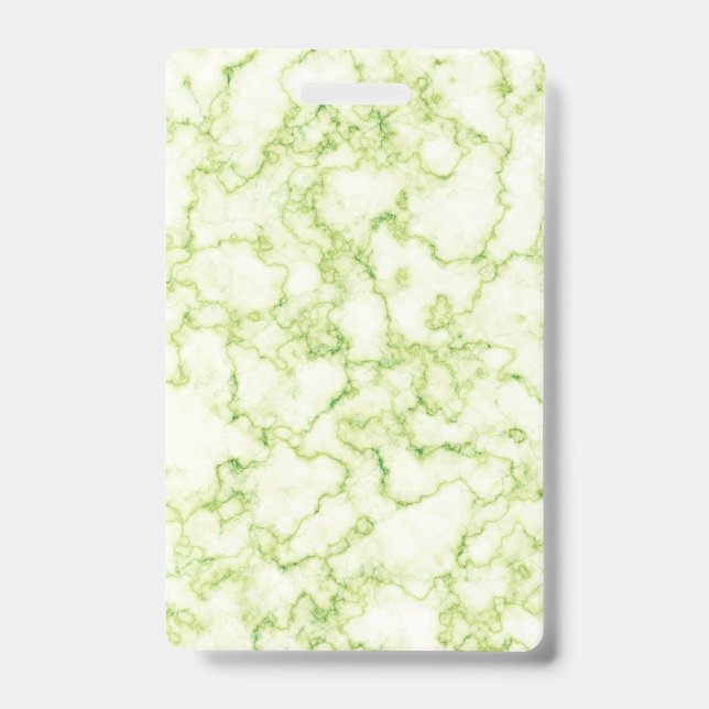 Marble Pattern Green Badge (Front)