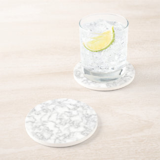 Marble Pattern Grey White Marbled Stone Background Coaster