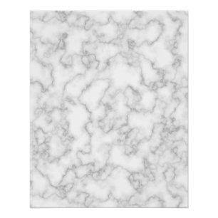 Marble Pattern Grey White Marbled Stone Background Poster