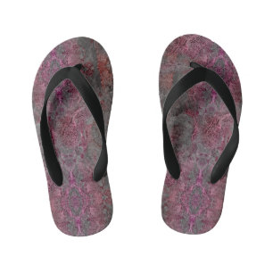 Marble pattern kid's flip flops