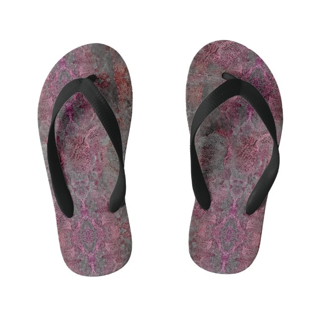 Marble pattern kid's flip flops (Footbed)