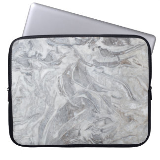 Marble pattern laptop sleeve