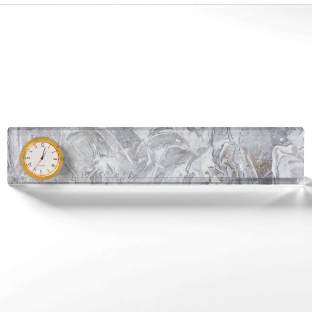 Marble pattern nameplate (Front)