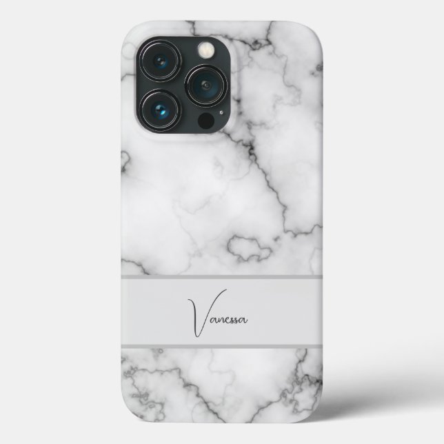 Marble Pattern Personalization Case-Mate iPhone Case (Back)