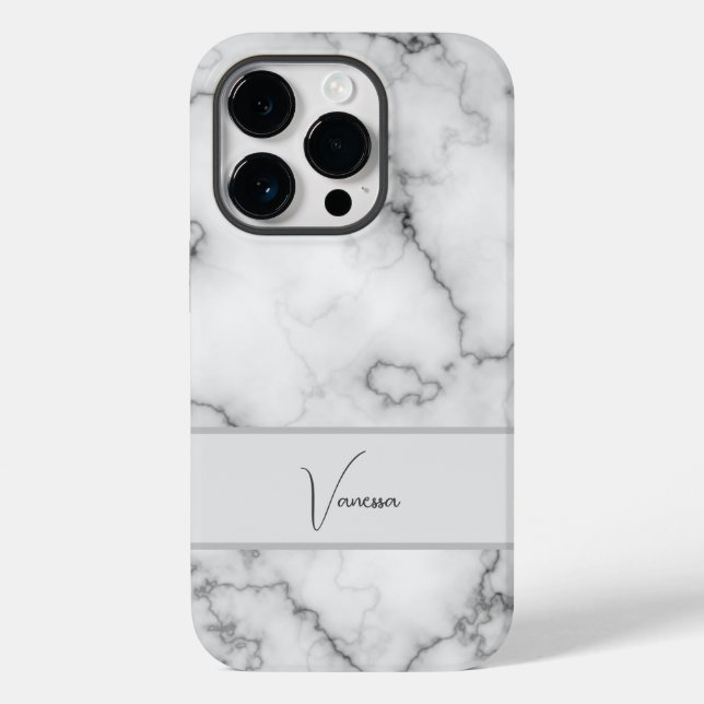 Marble Pattern Personalization Case-Mate iPhone Case (Back)