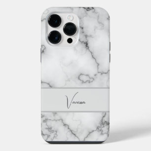 Marble Pattern Personalization iPhone 14 Pro Max Case