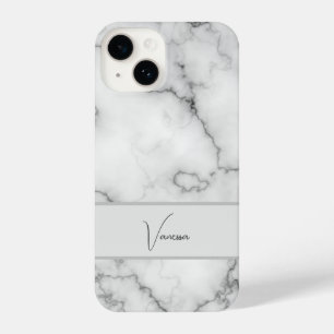 Marble Pattern Personalization iPhone 14 Case