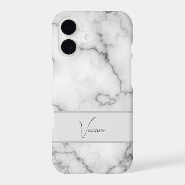 Marble Pattern Personalization Samsung Galaxy S21+ Case (Back)
