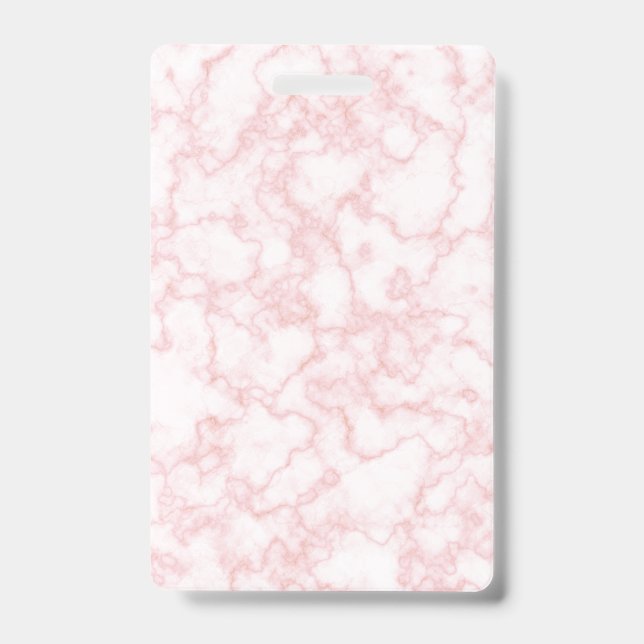 Marble Pattern Pink Badge (Front)