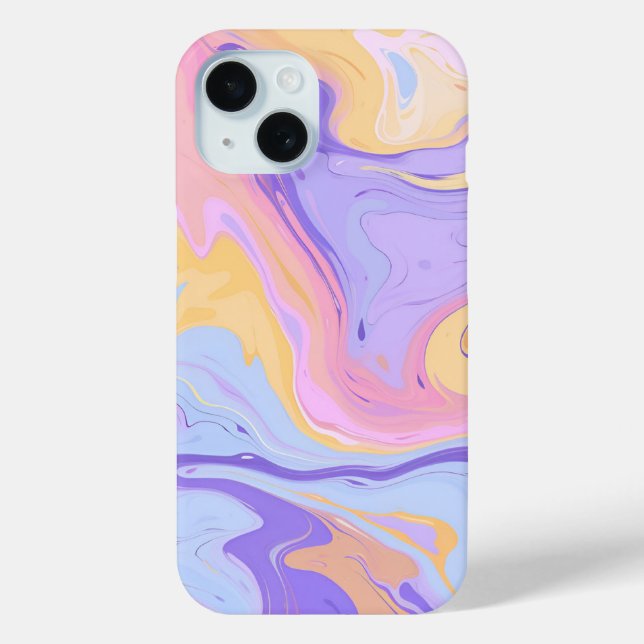 Marble Pattern Purple Pink Abstract Colourful Case-Mate iPhone Case (Back)