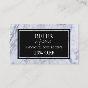 Marble Pattern Referral Card