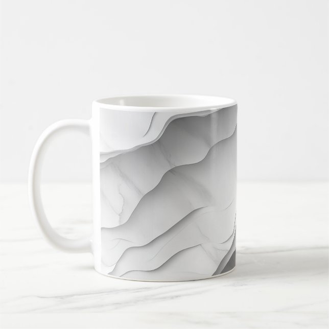 🌊 Marble Pattern Spuré and Modern 🌊 Coffee Mug (Left)