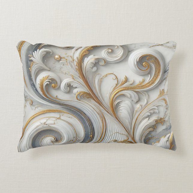 Marble Patterns Accent Pillow (Front)