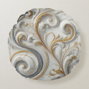 Marble Patterns Round Pillow