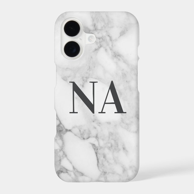 Marble personalized initial monogram (Back)