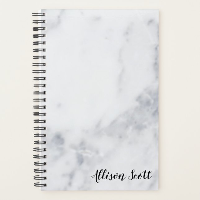 Marble Personalized Yearly Planner (Front)