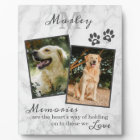 Marble Pet Memorial Sympathy Photo Plaque