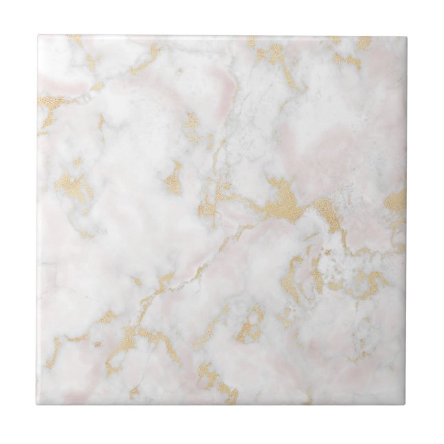 marble pink gold pattern tile (Front)