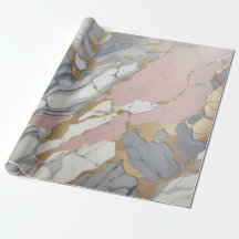 marble Pink / gold 