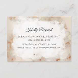 *~* Marble QR code Website AR2 Wedding RSVP  Enclosure Card