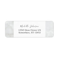 Marble Return Address Label