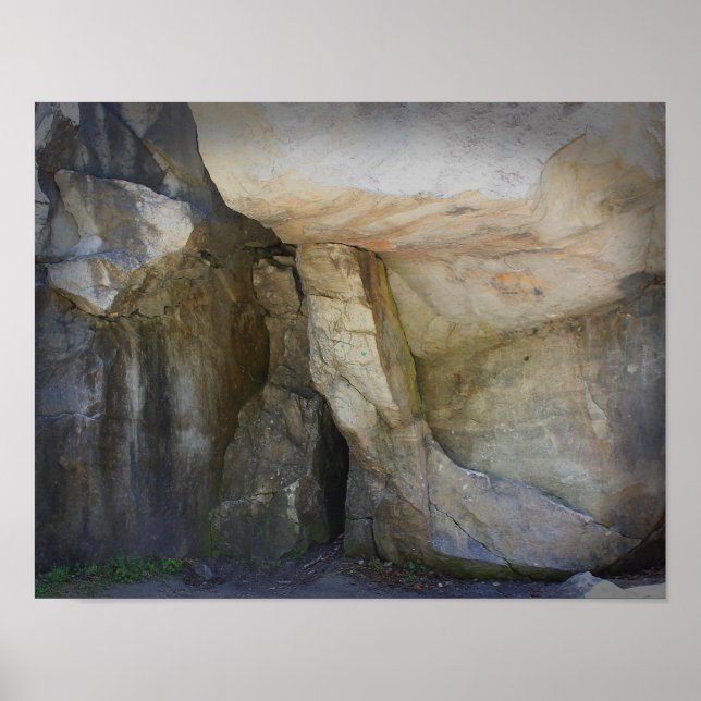 Marble Rock At Natural Bridge Nature Poster (Front)